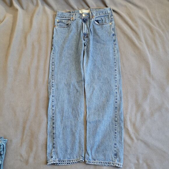 Levi's Other - LEVIS 505 JEANS Mens 34x32 Regular Fit Medium Wash Denim Classic Bike Motor